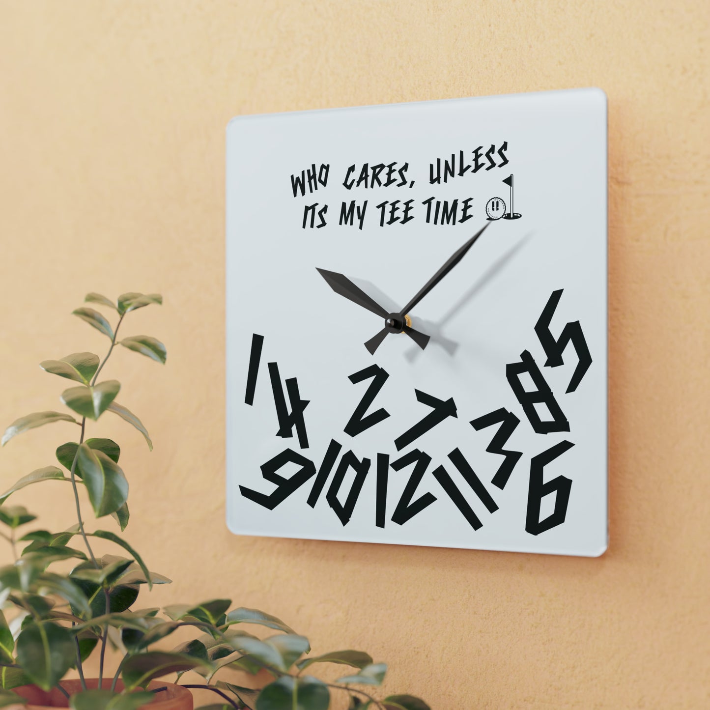 Tee Time Wall Clock
